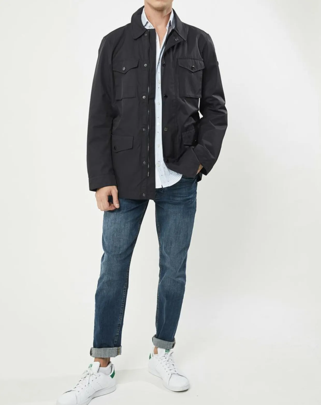 Parka Light bleu marine-Hackett London Hot
