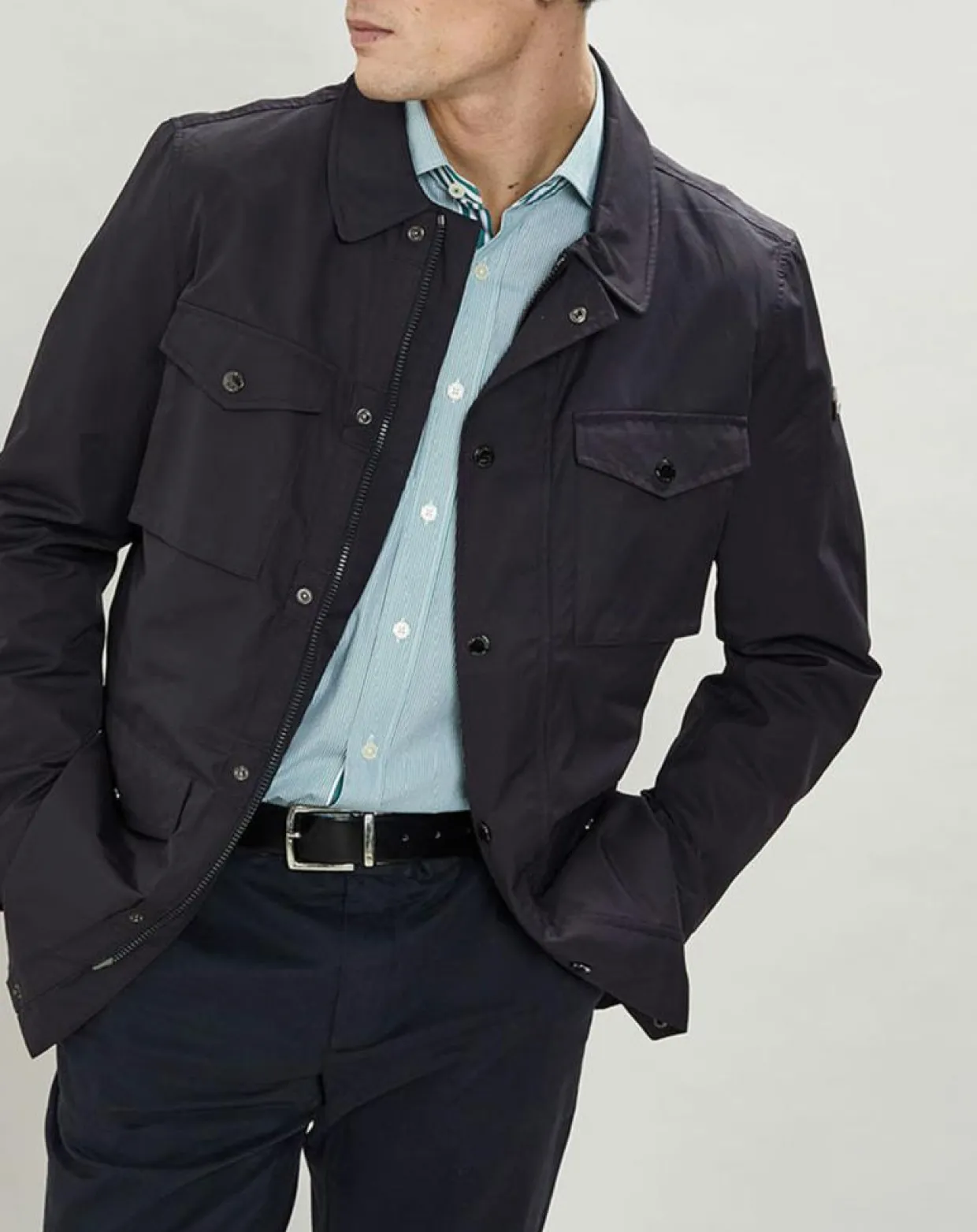 Parka Light bleu marine-Hackett London Hot