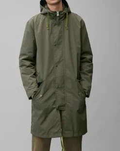 Homme Marc O'Polo Manteaux^Parka Logue Double capuche amovible kaki
