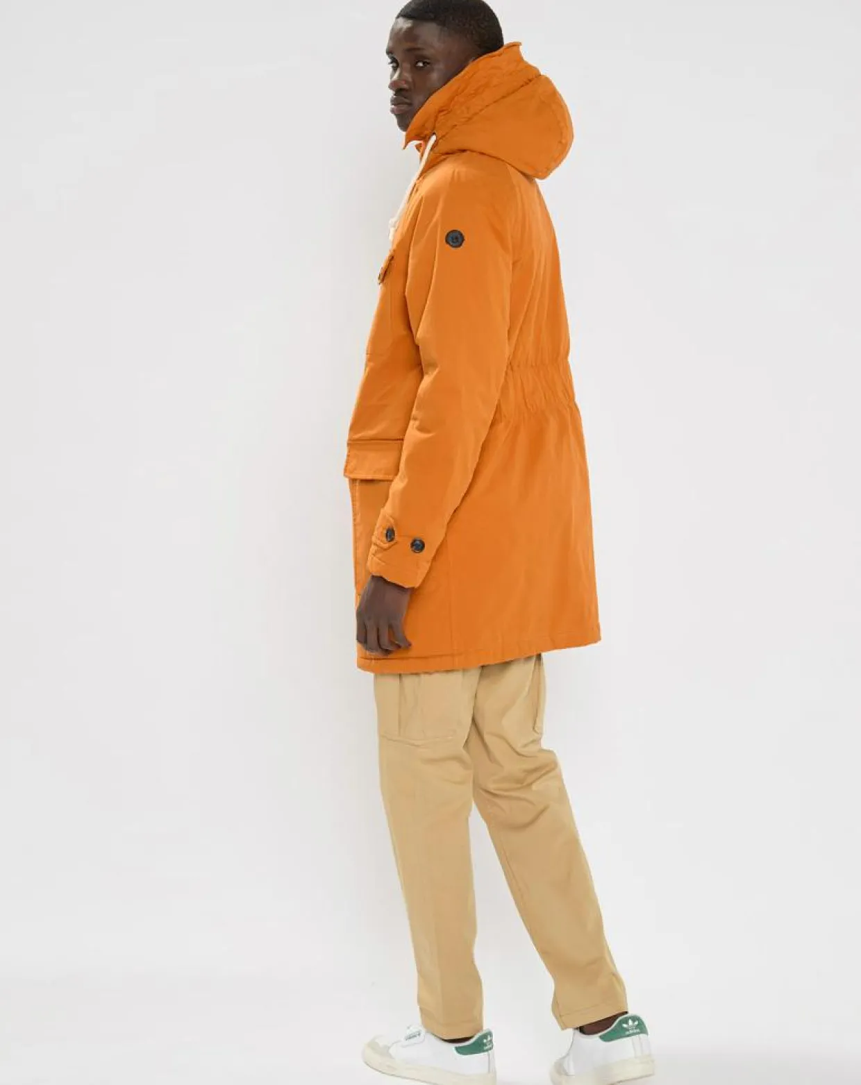 Homme Scotch & Soda Manteaux^Parka matelassée à capuche Sherpa orange