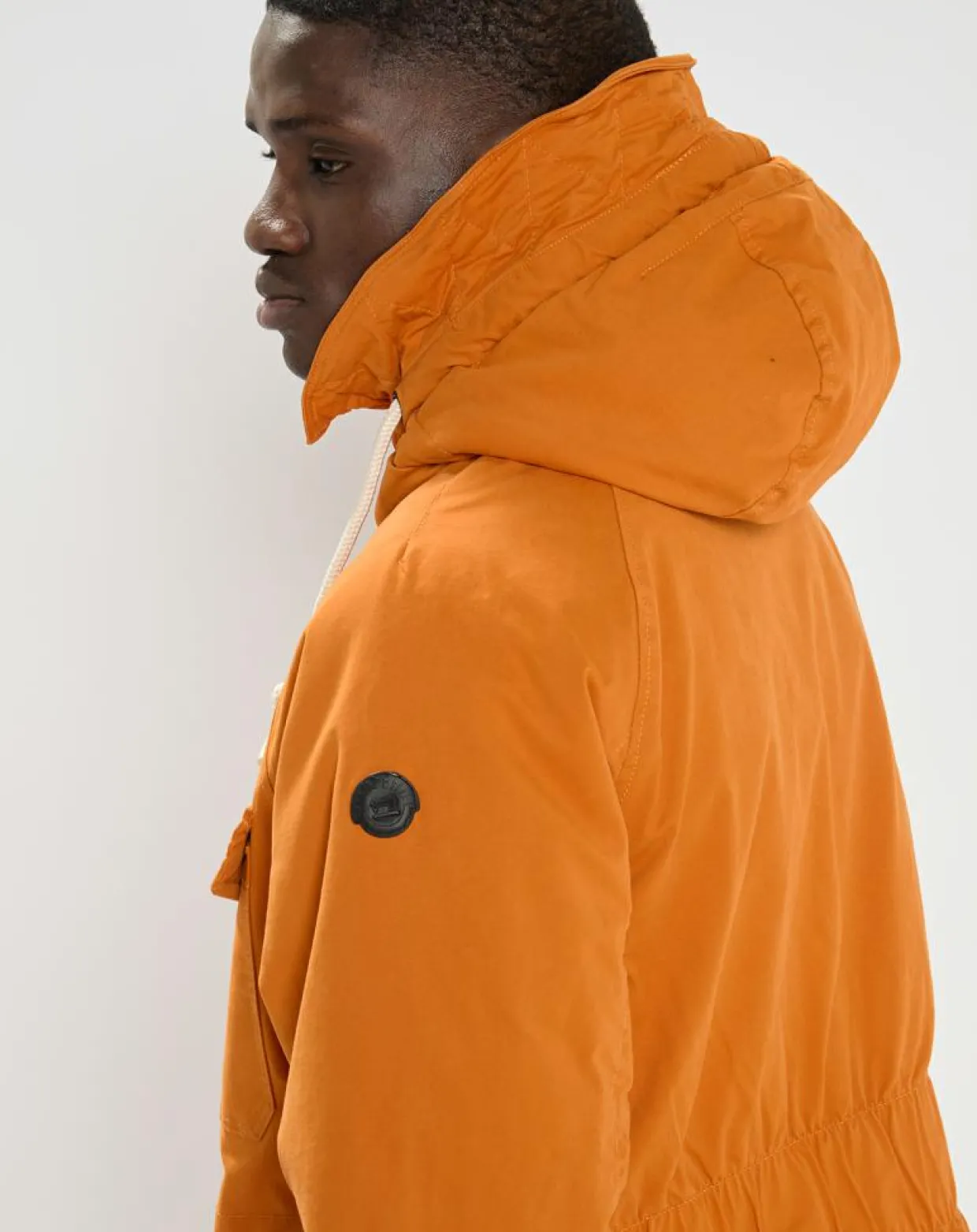 Homme Scotch & Soda Manteaux^Parka matelassée à capuche Sherpa orange