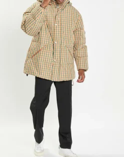 Homme Marc O'Polo Manteaux^Parka Puffer oversize à carreaux multicolore