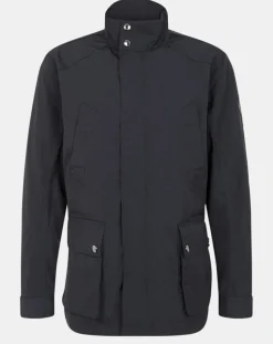 Parka Saharienne droite bleu marine-Hackett London Hot