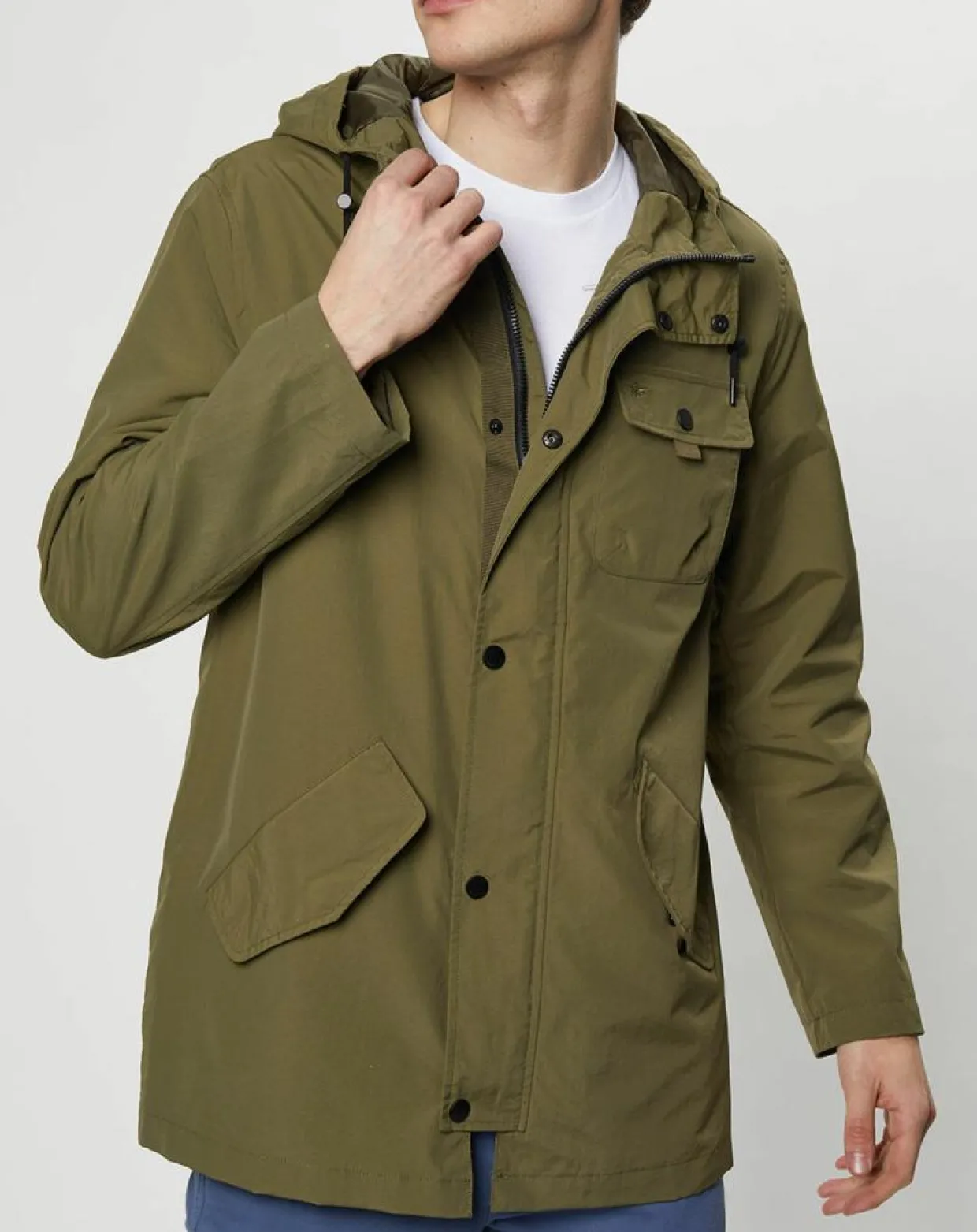 Homme Dockers Manteaux^Parka Taslan All-Terrain kaki