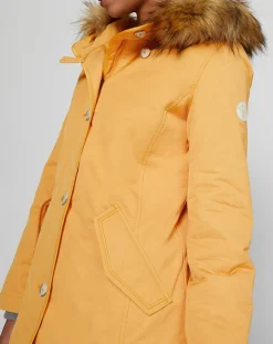 Parka Thermor à capuche fausse fourrure jaune-Marc O'Polo Clearance