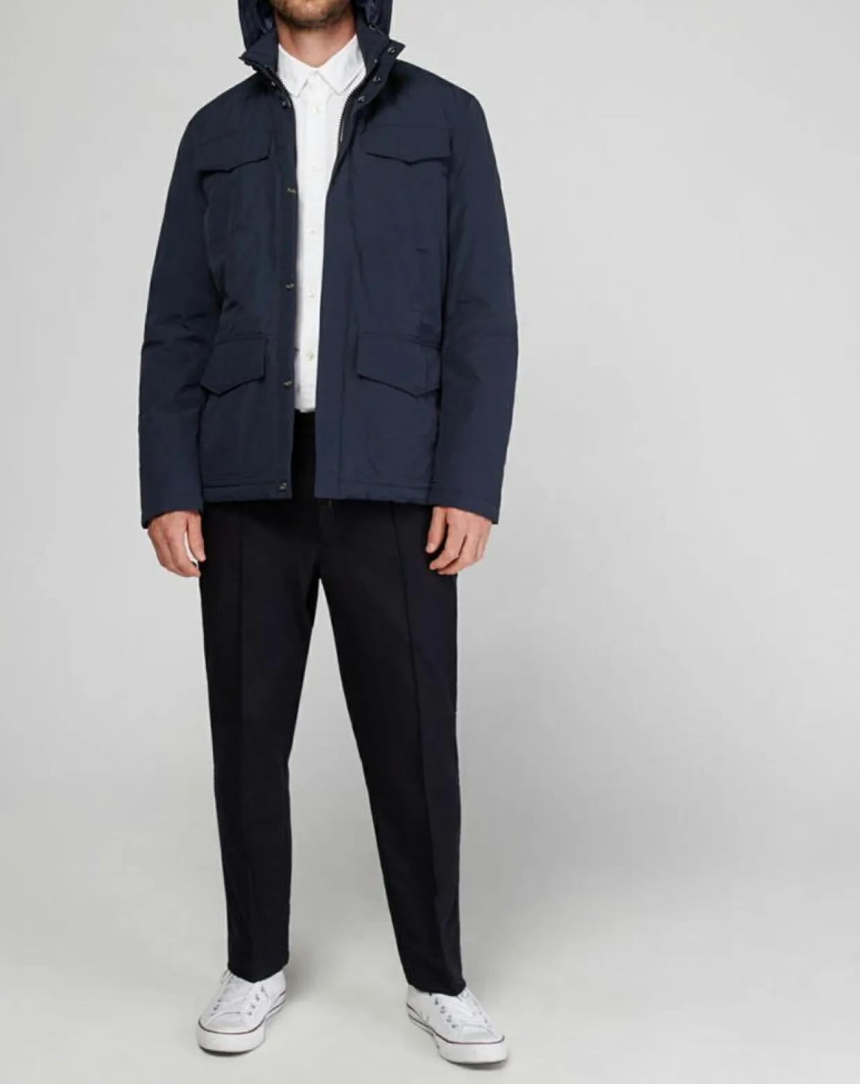 Homme Marc O'Polo Manteaux^Parka Thermor Field bleu marine