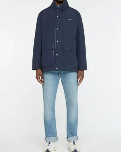 Homme Gant Manteaux^Parka Whiy bleue