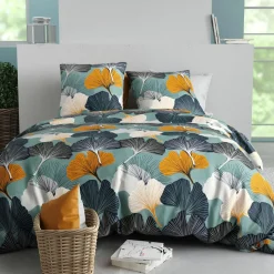 Parure de Couette 3pcs Gink 100% Coton 57fils gink-Atelier du Coton Outlet