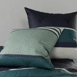 Atelier du Coton Linge De Lit, Ensembles^Parure housse de couette Antika bleu/vert