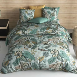 Parure housse de couette Cancun bleue-My Home Collection Hot