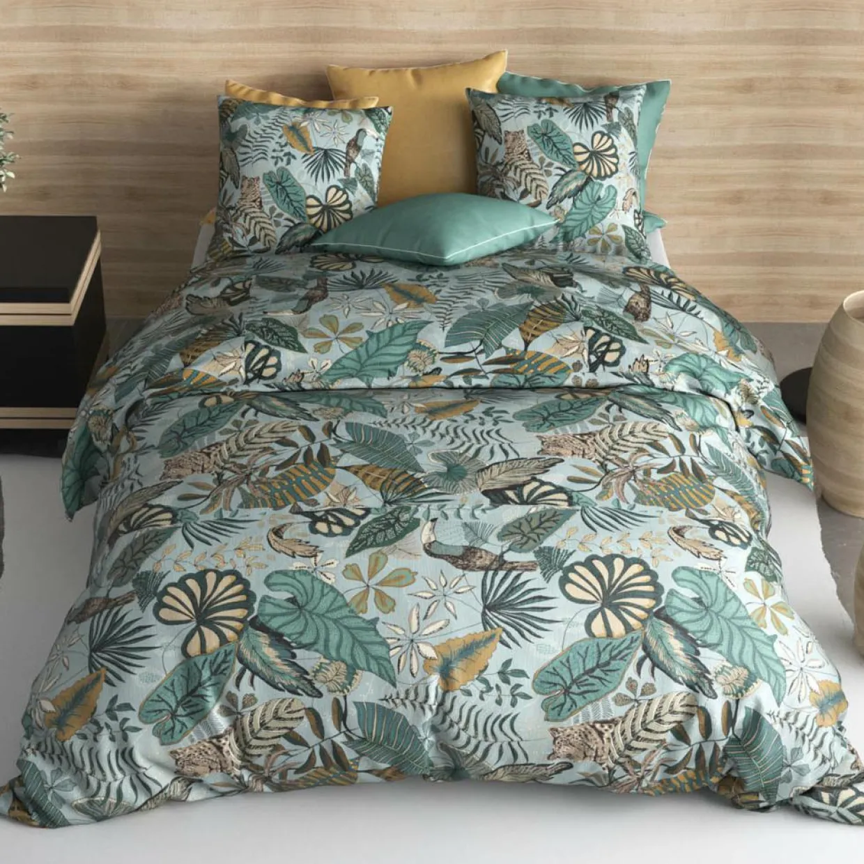 Parure housse de couette Cancun bleue-My Home Collection Hot