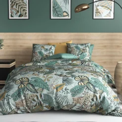 Parure housse de couette Cancun bleue-My Home Collection Hot