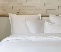 Home Collection Linge De Lit, Ensembles^Parure housse de couette 100% Percale de Coton blanche
