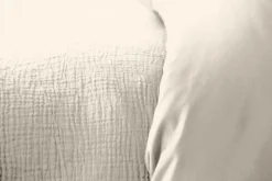 Home Collection Linge De Lit, Ensembles^Parure housse de couette 100% Gaze de Coton galet