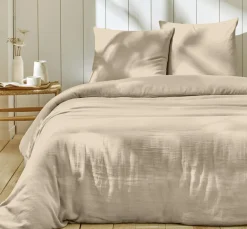 Parure housse de couette 100% Gaze de Coton lin-Home Collection Best