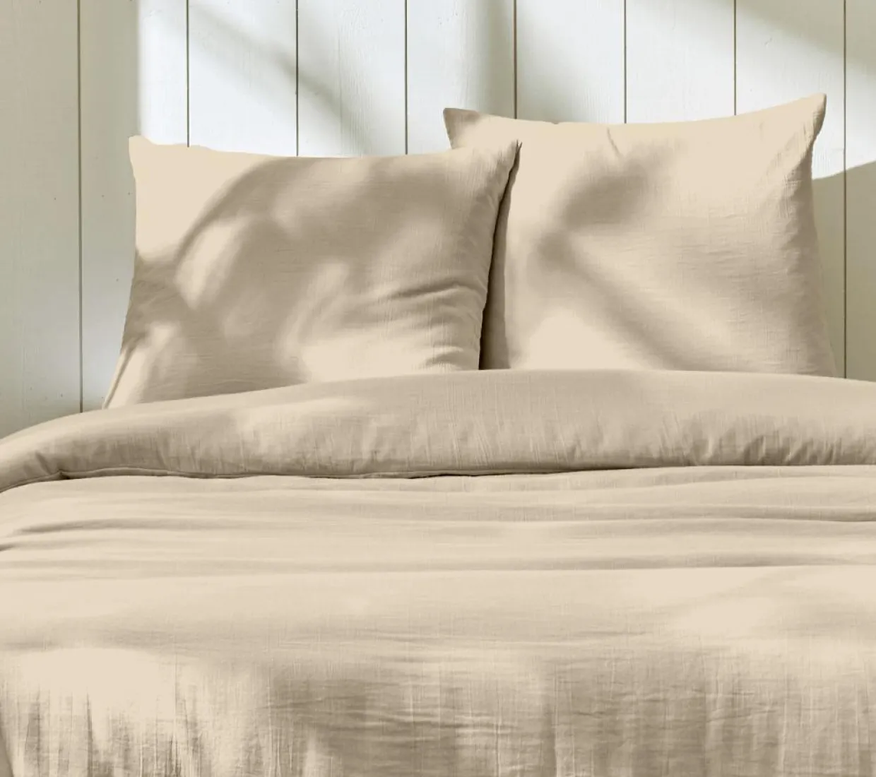 Parure housse de couette 100% Gaze de Coton lin-Home Collection Best
