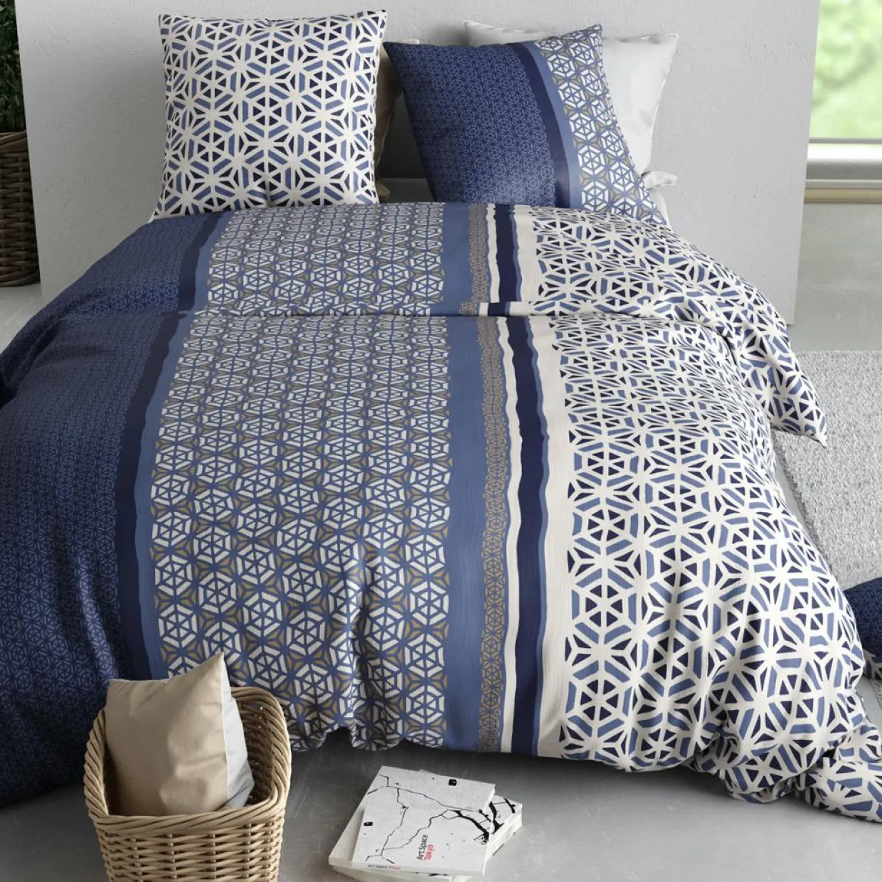 Atelier du Coton Linge De Lit, Ensembles^Parure Housse de Couette 3pcs 100% Coton 57fils mil