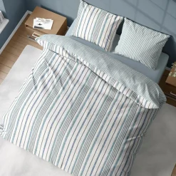 Home Collection Linge De Lit, Ensembles^Parure housse de couette Calanque blanche