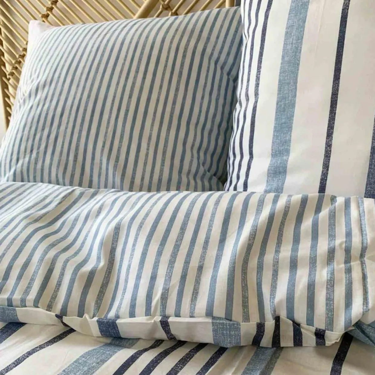Home Collection Linge De Lit, Ensembles^Parure housse de couette Calanque blanche