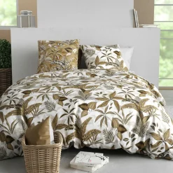 Atelier du Coton Linge De Lit, Ensembles^Parure Housse de Couette 3pcs 100% Coton 57fils kahoni