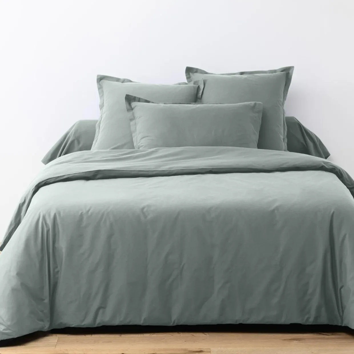Blanc Passion Linge De Lit, Ensembles^Parure housse de couette unie silver