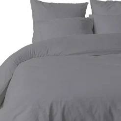 Blanc Passion Linge De Lit, Ensembles^Parure housse de couette unie silver