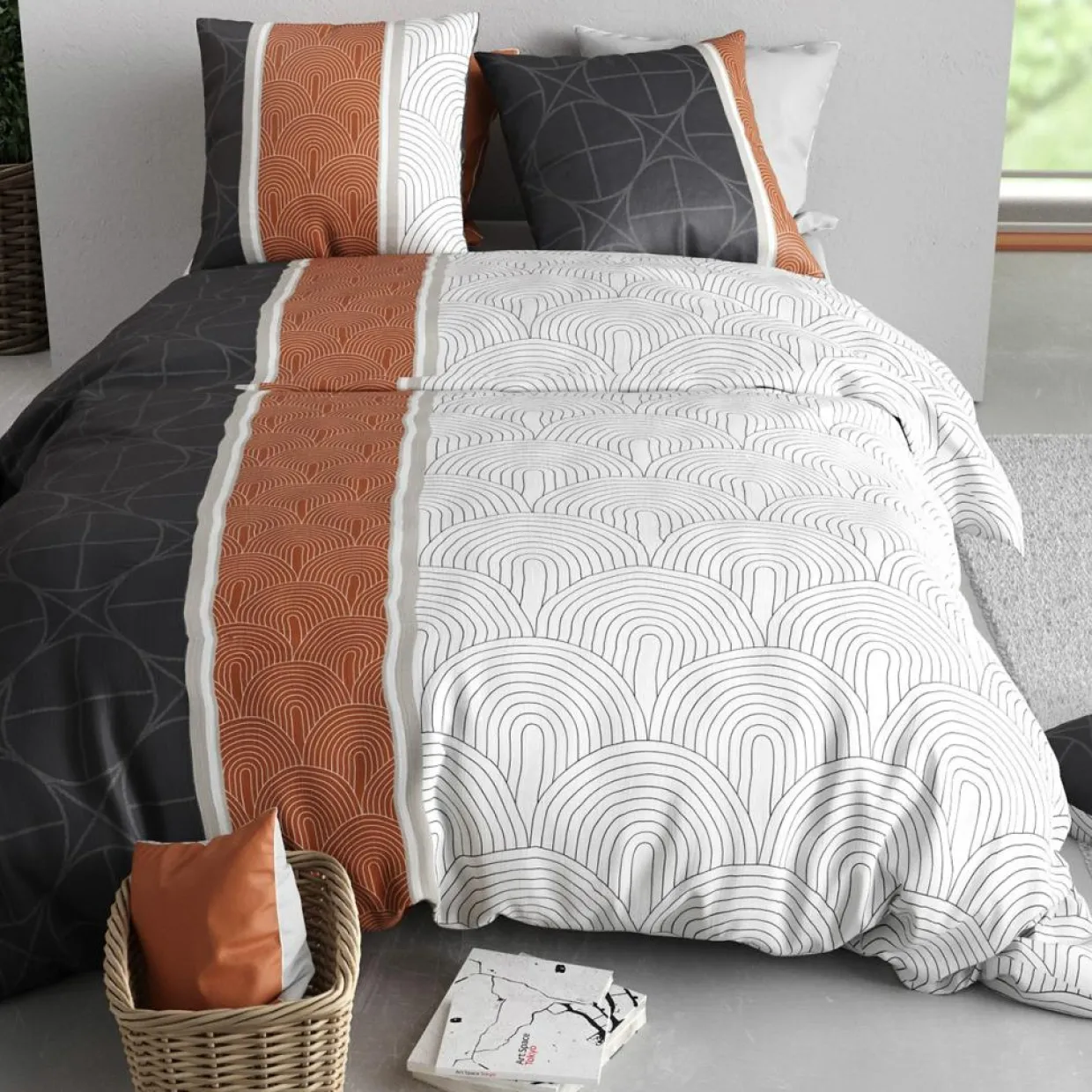 Parure Housse de Couette Equinoxe multicolore-Baton Rouge