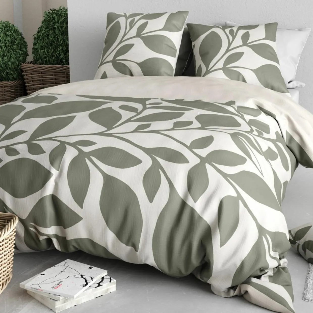 Parure Housse de Couette grise-Home Collection New