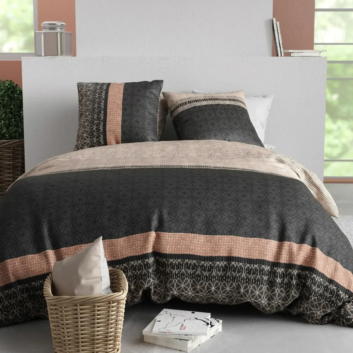 Parure Housse de Couette Obsi multicolore-Baton Rouge Hot