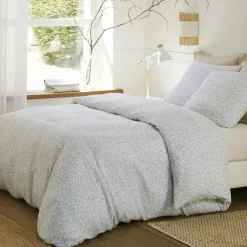Baton Rouge Linge De Lit, Ensembles^Parure Housse de Couette 100% Gaze de Coton Imprimé Murmure blanche