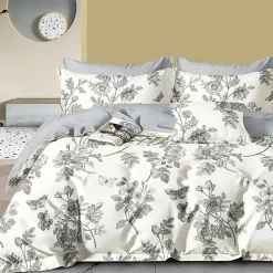 Home Collection Linge De Lit, Ensembles^Parure housse de couette en Coton écrue