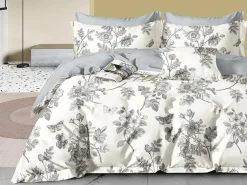 Home Collection Linge De Lit, Ensembles^Parure housse de couette en Coton écrue