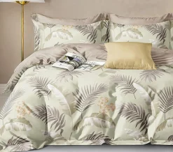Home Collection Linge De Lit, Ensembles^Parure housse de couette en Coton beige