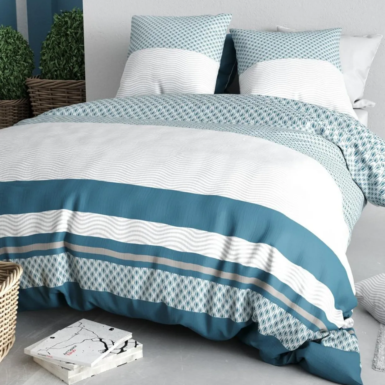 Parure Housse de Couette Nocturne multicolore-Baton Rouge New