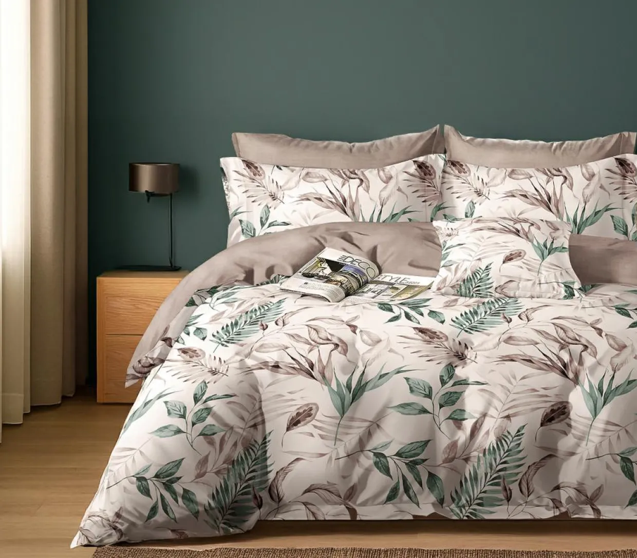 Parure housse de couette en Coton rose-Home Collection Sale