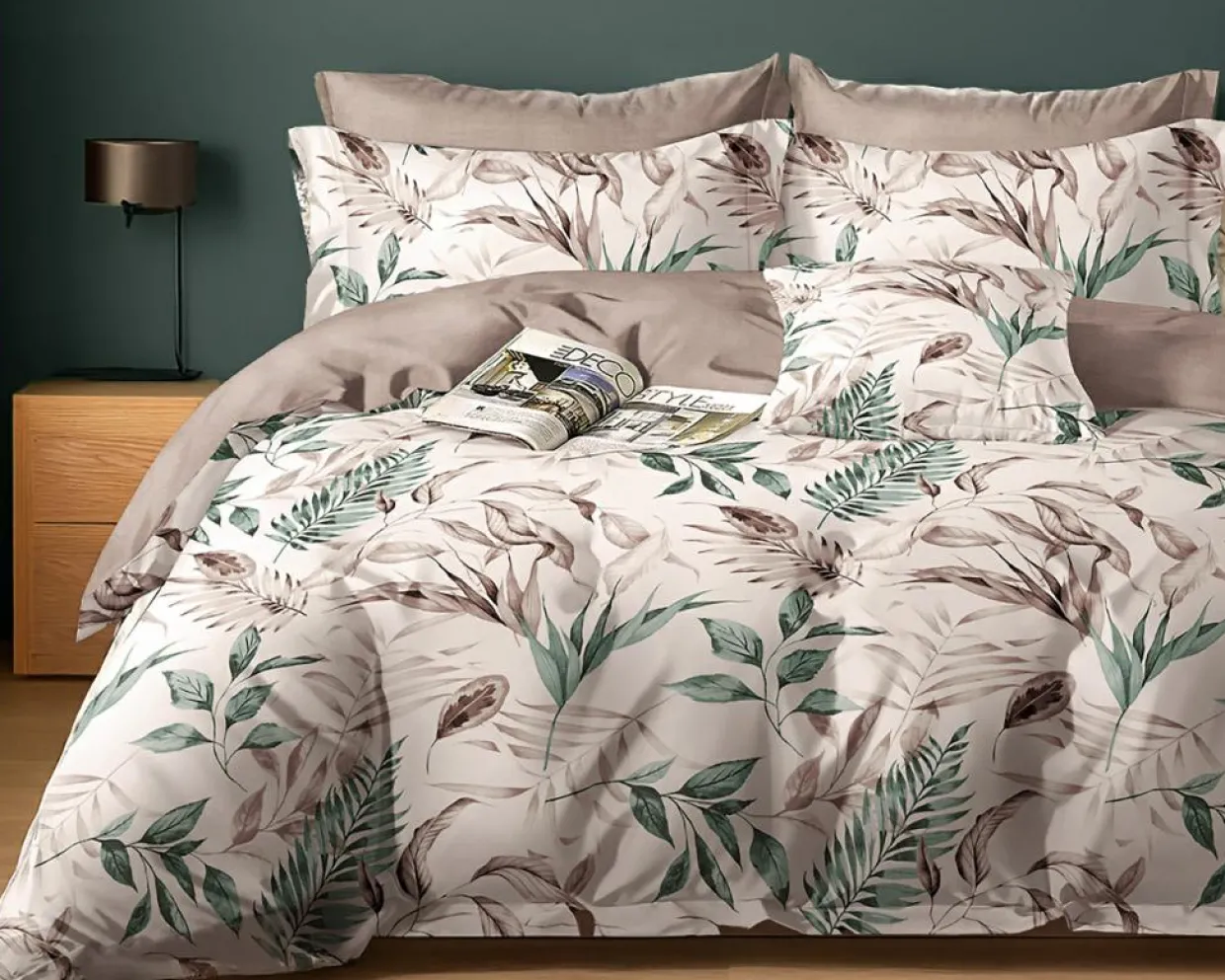 Parure housse de couette en Coton rose-Home Collection Sale