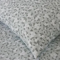 Baton Rouge Linge De Lit, Ensembles^Parure Housse de Couette 100% Gaze de Coton Imprimé Edana grise