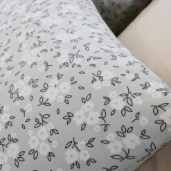 Baton Rouge Linge De Lit, Ensembles^Parure Housse de Couette 100% Gaze de Coton Imprimé Edana grise
