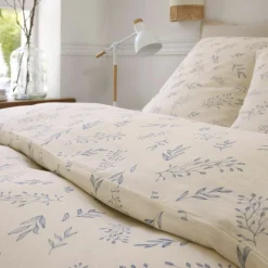 Baton Rouge Linge De Lit, Ensembles^Parure Housse de Couette 100% Gaze de Coton Imprimé Liveo blanche