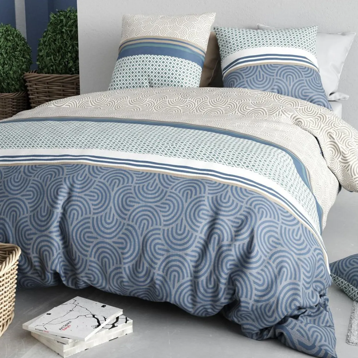 Parure Housse de Couette Canopee multicolore-Baton Rouge Clearance