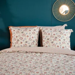 Home Collection Linge De Lit, Ensembles^Parure housse de couette Denia blanche - 240x220 cm
