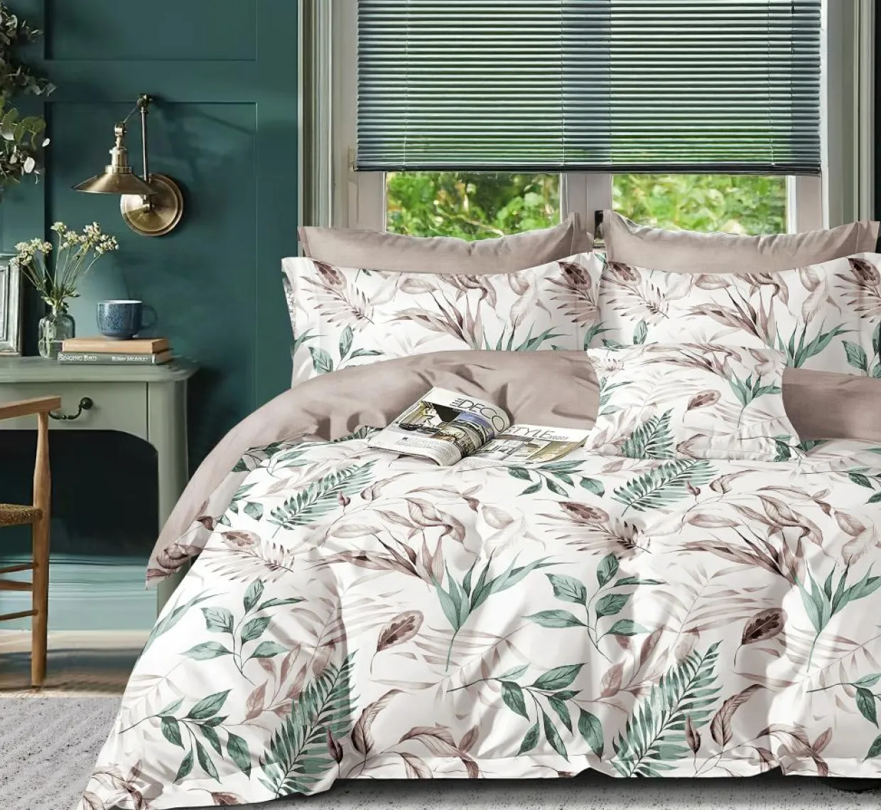 Parure housse de couette 100% Percale de Coton blanche-Home Collection Hot