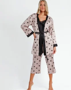 Peignoir Elegant Dots rose-Admas New