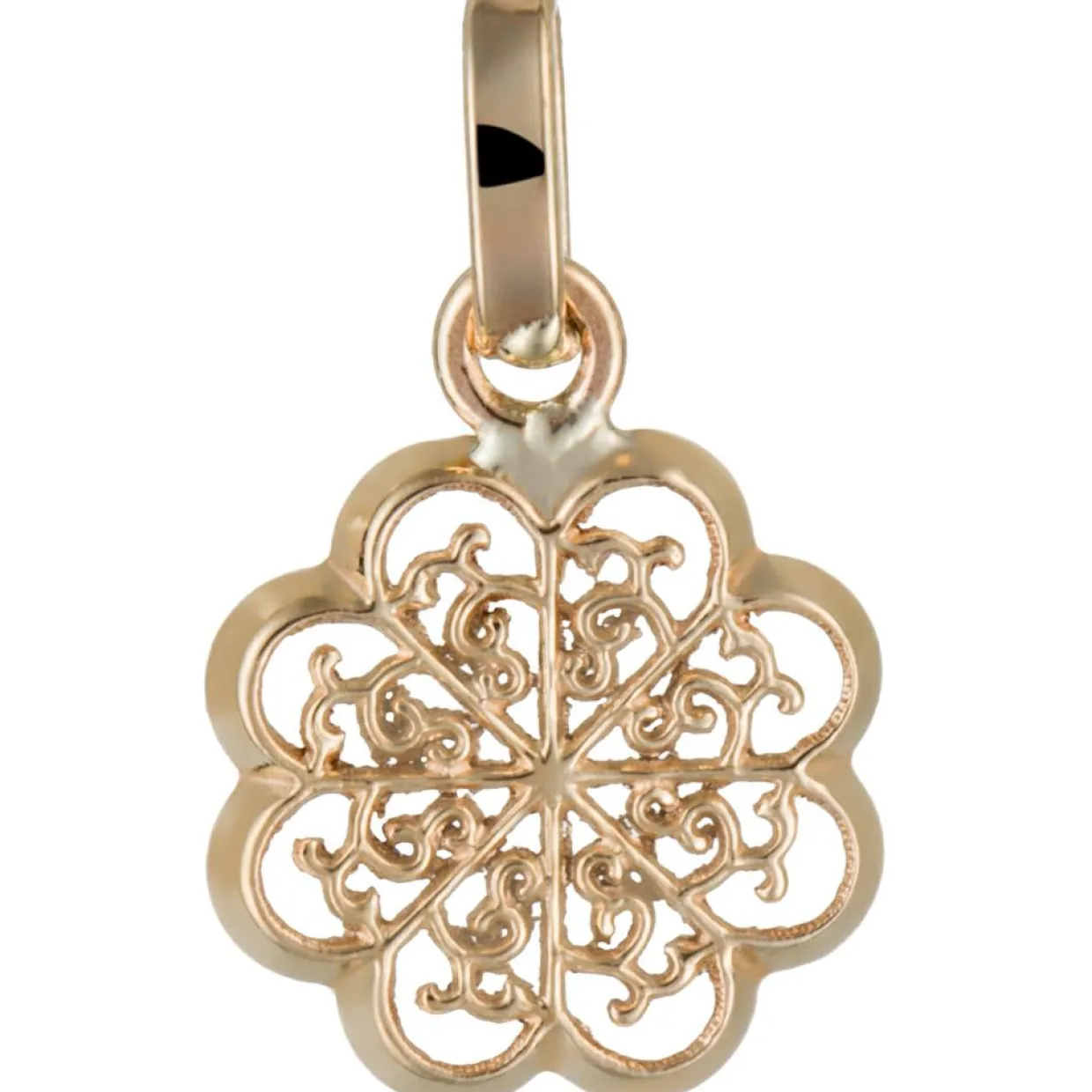 Pendentif Médaillon Flora or jaune-Instant d'Or Clearance