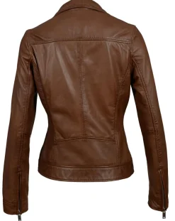 Perfecto en Cuir Afida cognac-Chyston Online