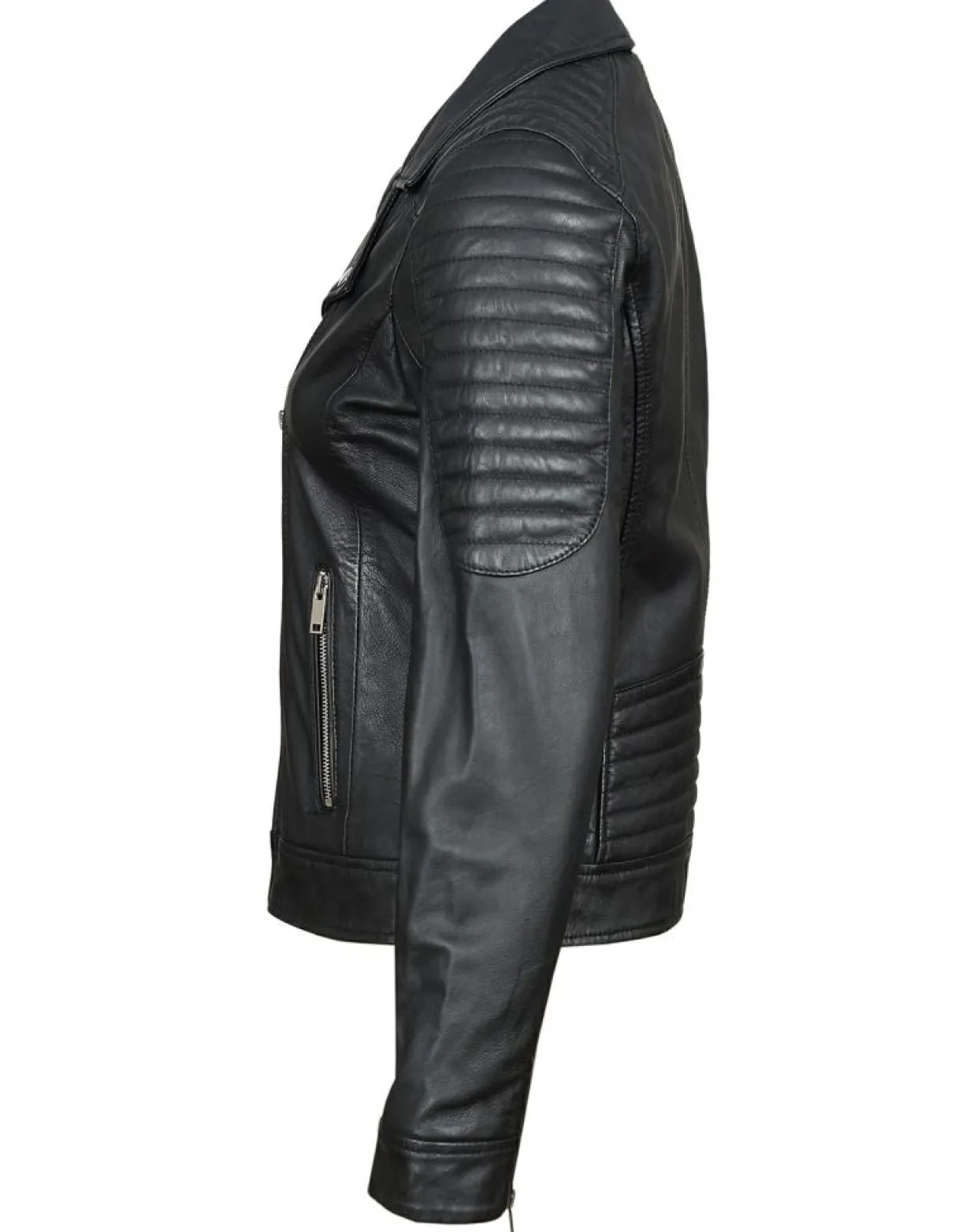 Femme Chyston Vestes, Blousons^Perfecto en Cuir Brithney noir