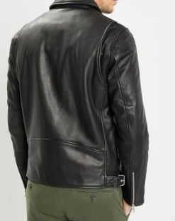Perfecto en Cuir Grainé noir-Marc O'Polo Hot