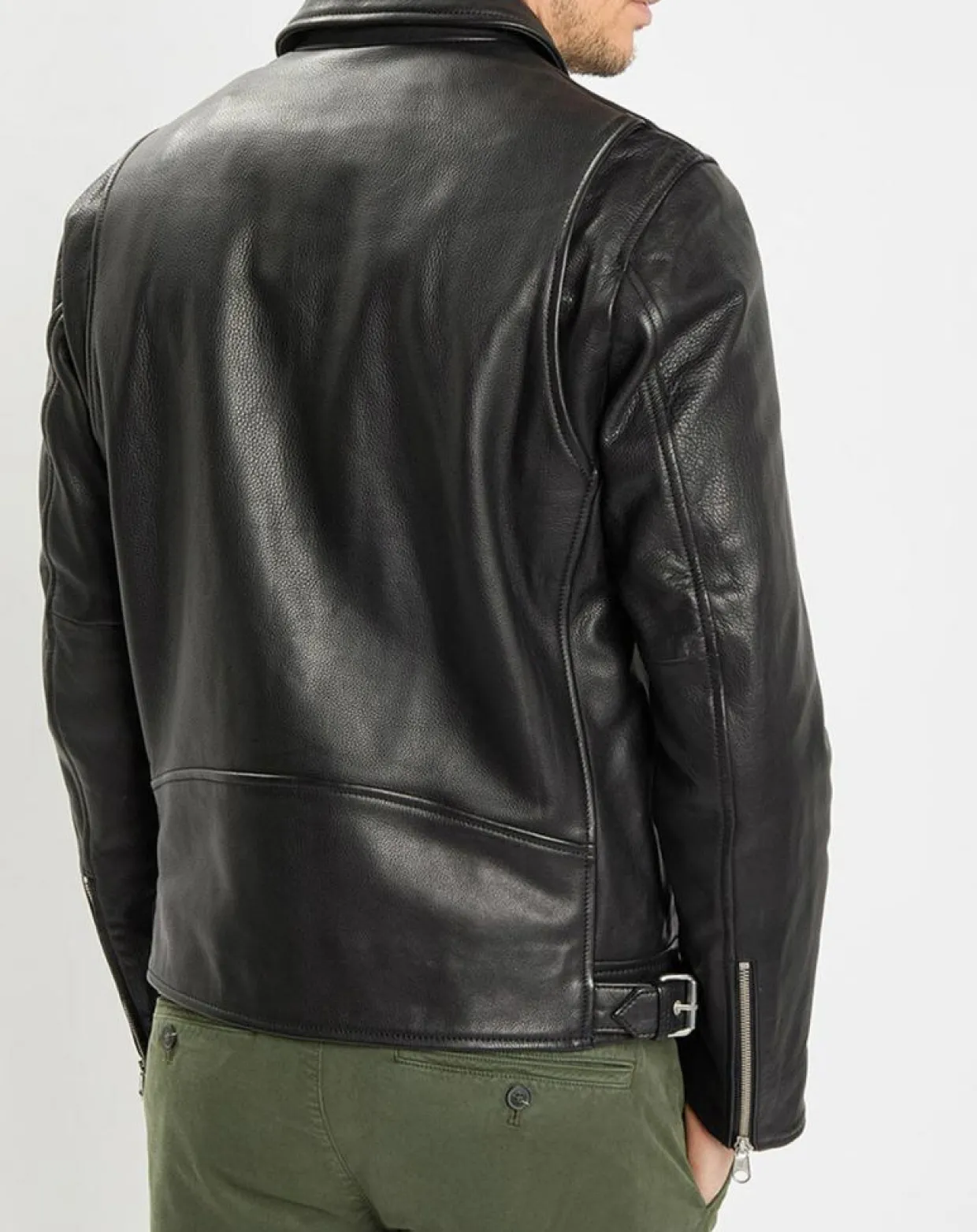 Perfecto en Cuir Grainé noir-Marc O'Polo Hot