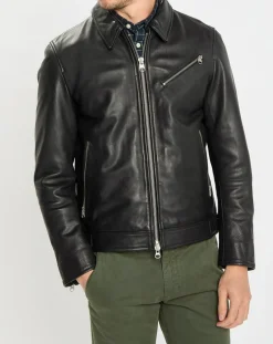 Perfecto en Cuir Grainé noir-Marc O'Polo Hot