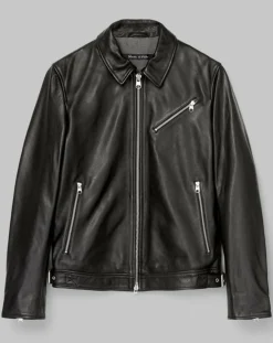 Perfecto en Cuir Grainé noir-Marc O'Polo Hot
